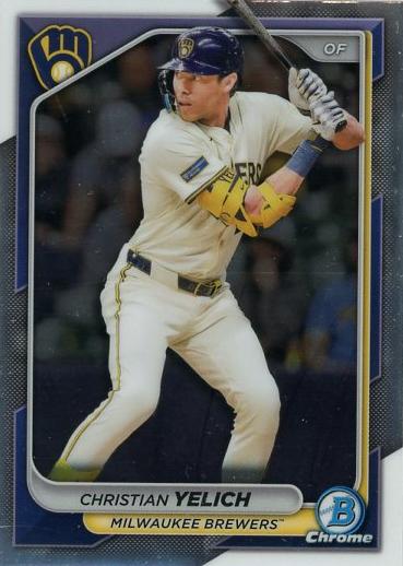 #14 Christian Yelich - Milwaukee Brewers - 2024 Bowman Chrome Baseball