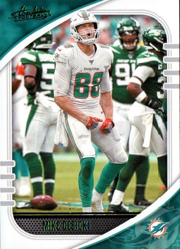 #14 Mike Gesicki - Miami Dolphins - 2020 Panini Absolute - Green Football