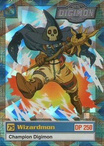 #14of32 75 Wizardmon - 2000 Upper Deck Digimon Series 2 - Silver Foil