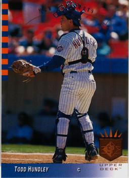 #150 Todd Hundley - New York Mets - 1993 SP Baseball