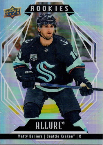 #150 Matty Beniers - Seattle Kraken - 2022-23 Upper Deck Allure Hockey
