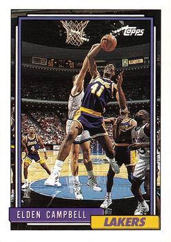 #150 Elden Campbell - Los Angeles Lakers - 1992-93 Topps Basketball