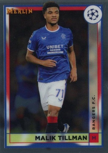 #150 Malik Tillman - Glasgow Rangers - 2022-23 Merlin Chrome UEFA Club Competitions Soccer