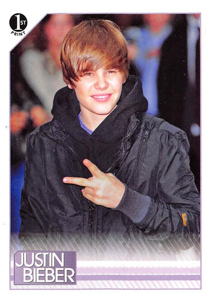 #150 Having visited New York so many times that he - 2010 Panini Justin Bieber