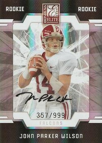 #150 John Parker Wilson - Atlanta Falcons - 2009 Donruss Elite Football