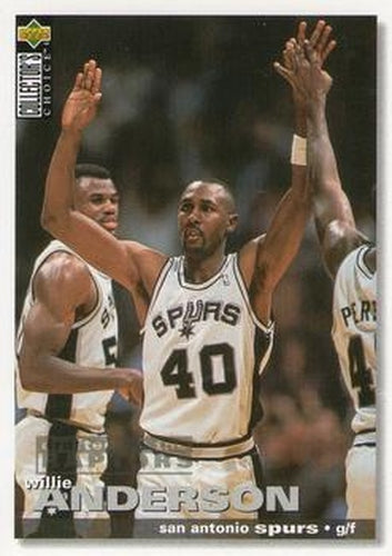 #150 Willie Anderson - Toronto Raptors - 1995-96 Collector's Choice Basketball