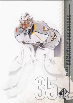 #150 Pekka Rinne - Nashville Predators - 2010-11 SP Authentic Hockey
