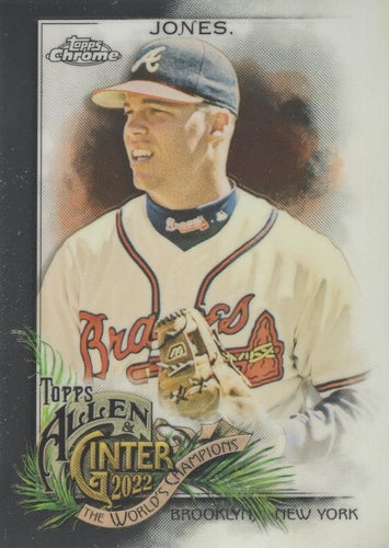 #150 Chipper Jones - Atlanta Braves - 2022 Topps Allen & Ginter Chrome Baseball