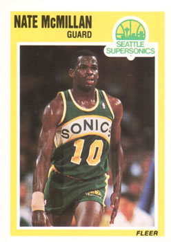 #150 Nate McMillan - Seattle SuperSonics - 1989-90 Fleer Basketball