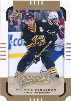 #150 Patrice Bergeron - Boston Bruins - 2015-16 Upper Deck MVP Hockey