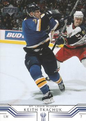 #150 Keith Tkachuk - St. Louis Blues - 2001-02 Upper Deck Hockey