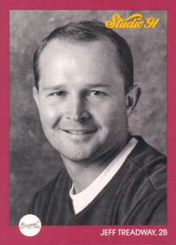 #150 Jeff Treadway - Atlanta Braves - 1991 Studio Baseball