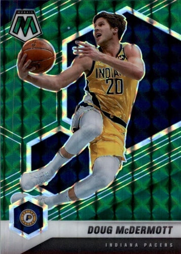 #150 Doug McDermott - Indiana Pacers - 2020-21 Panini Mosaic - Mosaic Green Basketball
