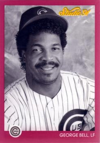 #151 George Bell - Chicago Cubs - 1991 Studio Baseball