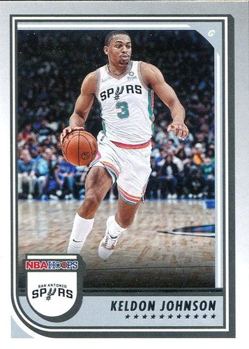 #151 Keldon Johnson - San Antonio Spurs - 2022-23 Hoops Basketball