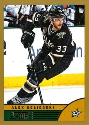 #151 Alex Goligoski - Dallas Stars - 2013-14 Score - Gold Hockey