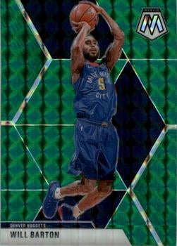 #151 Will Barton - Denver Nuggets - 2019-20 Panini Mosaic - Green Prizm Basketball