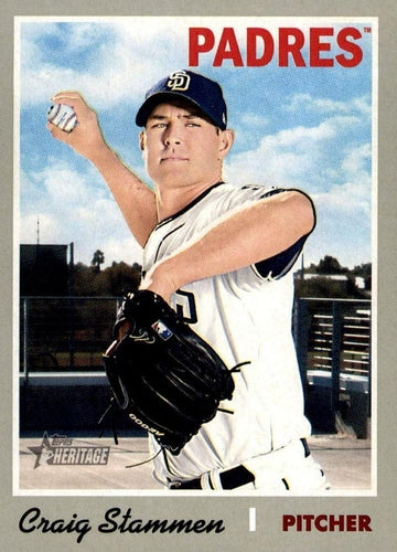 #151 Craig Stammen - Seattle Mariners - 2019 Topps Heritage Baseball