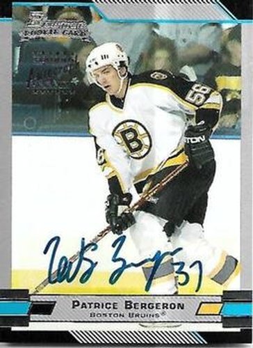 #151 Patrice Bergeron - Boston Bruins - 2003-04 Bowman Draft Picks and Prospects Hockey