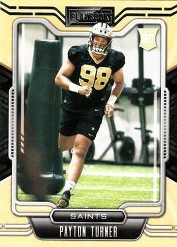 #151 Payton Turner - New Orleans Saints - 2021 Panini Playbook Football