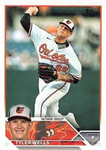 #151 Tyler Wells - Baltimore Orioles - 2023 Topps Baseball