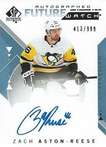 #151 Zach Aston-Reese - Pittsburgh Penguins - 2018-19 SP Authentic Hockey