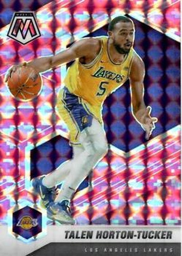 #151 Talen Horton-Tucker - Los Angeles Lakers - 2020-21 Panini Mosaic - Mosaic Camo Pink Basketball