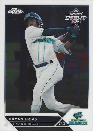 #PDC-151 Dayan Frias - Lynchburg Hillcats - 2023 Topps Pro Debut - Chrome Baseball