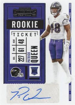 #151b Patrick Queen - Baltimore Ravens - 2020 Panini Contenders Football