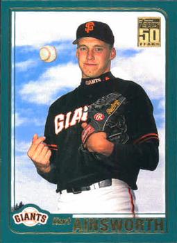 #T152 Kurt Ainsworth - San Francisco Giants - 2001 Topps Traded & Rookies Baseball