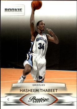 #152 Hasheem Thabeet - Memphis Grizzlies - 2009-10 Panini Prestige Basketball