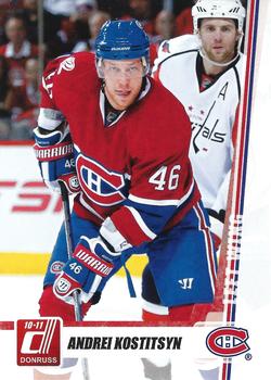 #152 Andrei Kostitsyn - Montreal Canadiens - 2010-11 Donruss Hockey