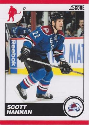 #152 Scott Hannan - Colorado Avalanche - 2010-11 Score Hockey