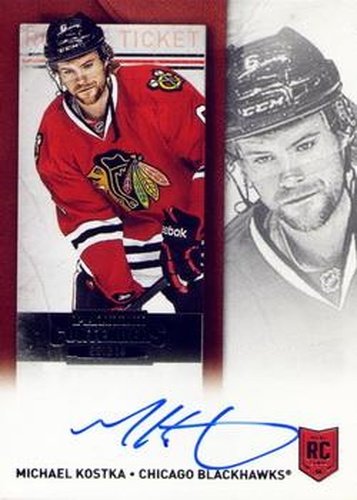 #152 Mike Kostka - Chicago Blackhawks - 2013-14 Panini Contenders Hockey