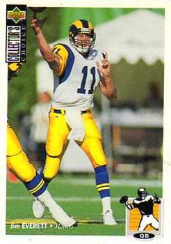 #152 Jim Everett - Los Angeles Rams - 1994 Collector's Choice Football