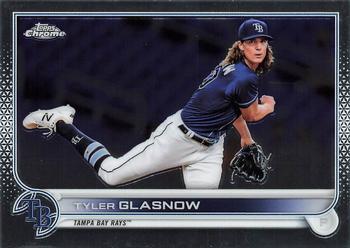 #152 Tyler Glasnow - Tampa Bay Rays - 2022 Topps Chrome Baseball