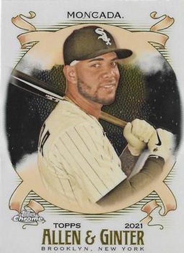 #152 Yoan Moncada - Chicago White Sox - 2021 Topps Allen & Ginter Chrome Baseball