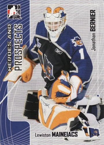 #152 Jonathan Bernier - Lewiston Maineiacs - 2005-06 In The Game Heroes and Prospects Hockey