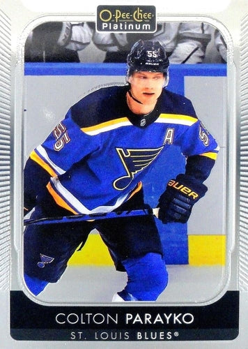 #152 Colton Parayko - St. Louis Blues - 2021-22 O-Pee-Chee Platinum Hockey