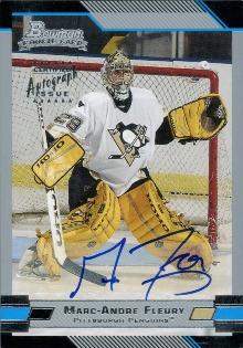 #152 Marc-Andre Fleury - Pittsburgh Penguins - 2003-04 Bowman Draft Picks and Prospects Hockey