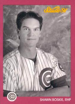 #152 Shawn Boskie - Chicago Cubs - 1991 Studio Baseball