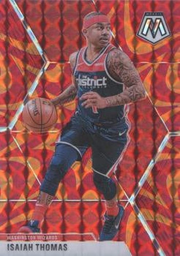 #152 Isaiah Thomas - Washington Wizards - 2019-20 Panini Mosaic - Reactive Orange Basketball