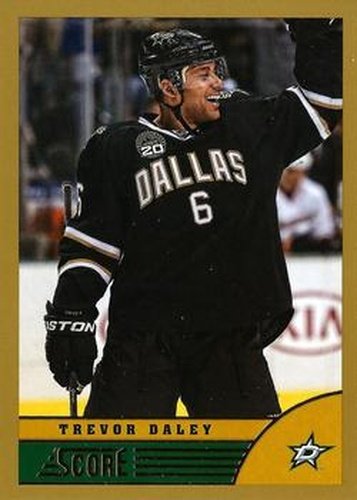 #153 Trevor Daley - Dallas Stars - 2013-14 Score - Gold Hockey