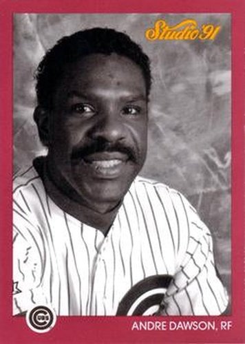 #153 Andre Dawson - Chicago Cubs - 1991 Studio Baseball