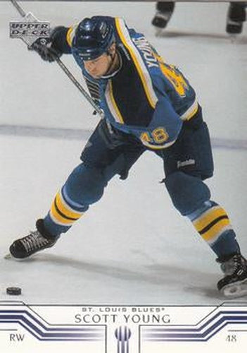 #153 Scott Young - St. Louis Blues - 2001-02 Upper Deck Hockey