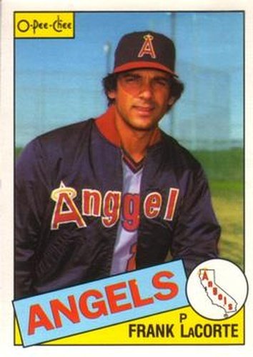 #153 Frank LaCorte - California Angels - 1985 O-Pee-Chee Baseball