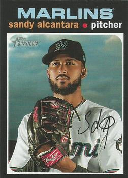 #153 Sandy Alcantara - Miami Marlins - 2020 Topps Heritage Baseball