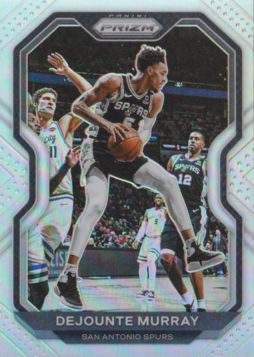 #153 Dejounte Murray - San Antonio Spurs - 2020-21 Panini Prizm - Silver Prizms Basketball