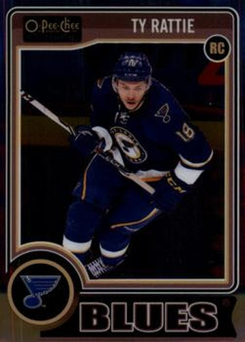 #153a Ty Rattie - St. Louis Blues - 2014-15 O-Pee-Chee Platinum Hockey