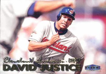 #153 David Justice - Cleveland Indians - 1999 Fleer Tradition Baseball